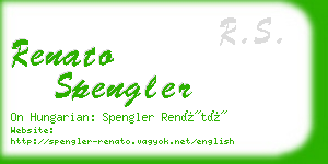 renato spengler business card